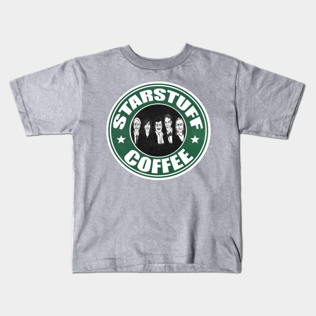 Starstuff Coffee Kids T-Shirt by kurticide